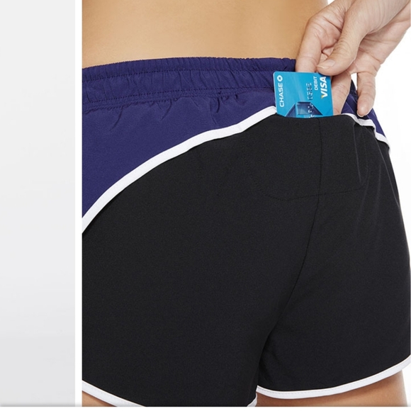 Fabletics Adrian Short Black Blue Lined Size XS - Picture 3 of 11